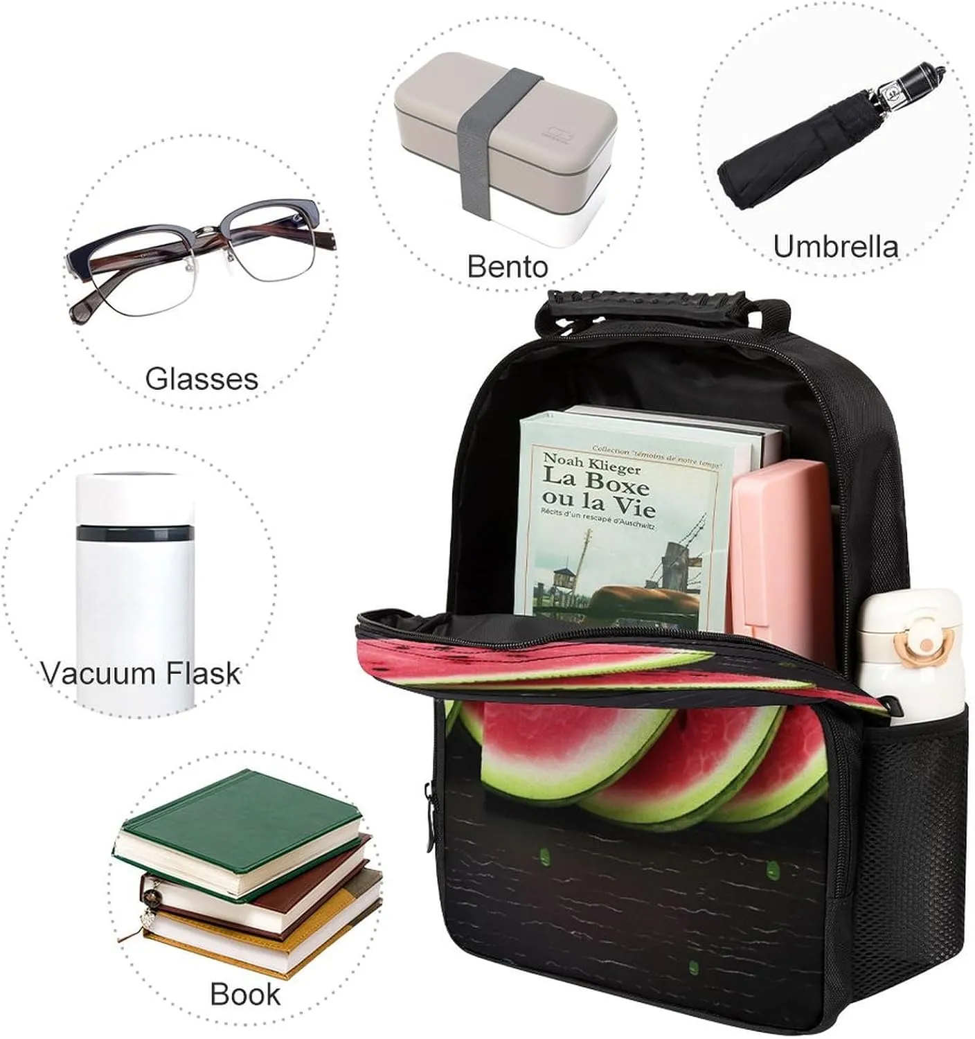 Backpacks Watermelon Fruit Travel Bag Business Work Laptop Backpack