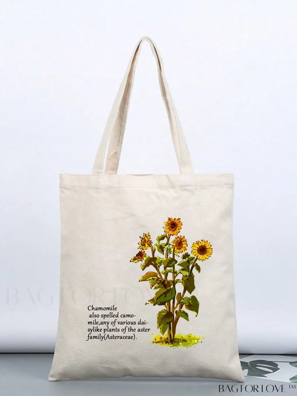 BagForLove - Chic Floral Print Canvas Shopper Bag
