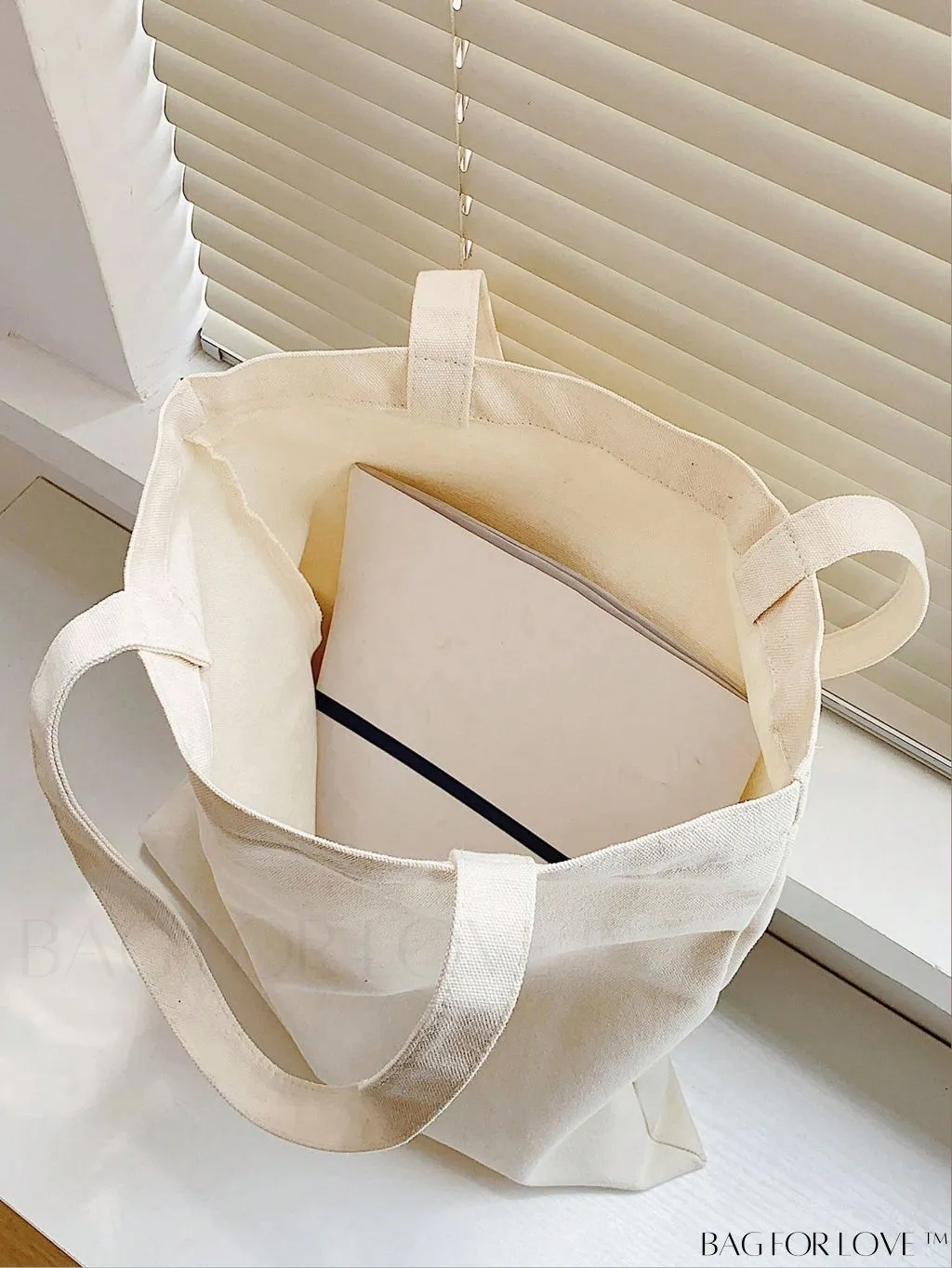 BagForLove - Chic Floral Print Canvas Shopper Bag