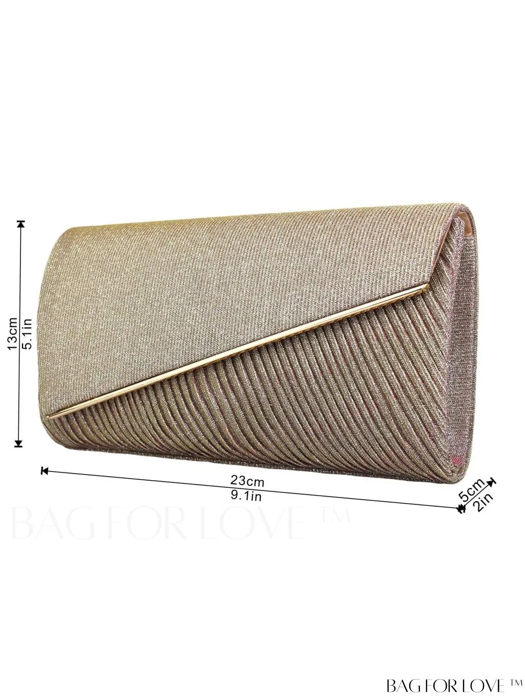 BagForLove - Exquisite Glitter Flap Evening Bag â Small, Glamorous, Perfect for Parties