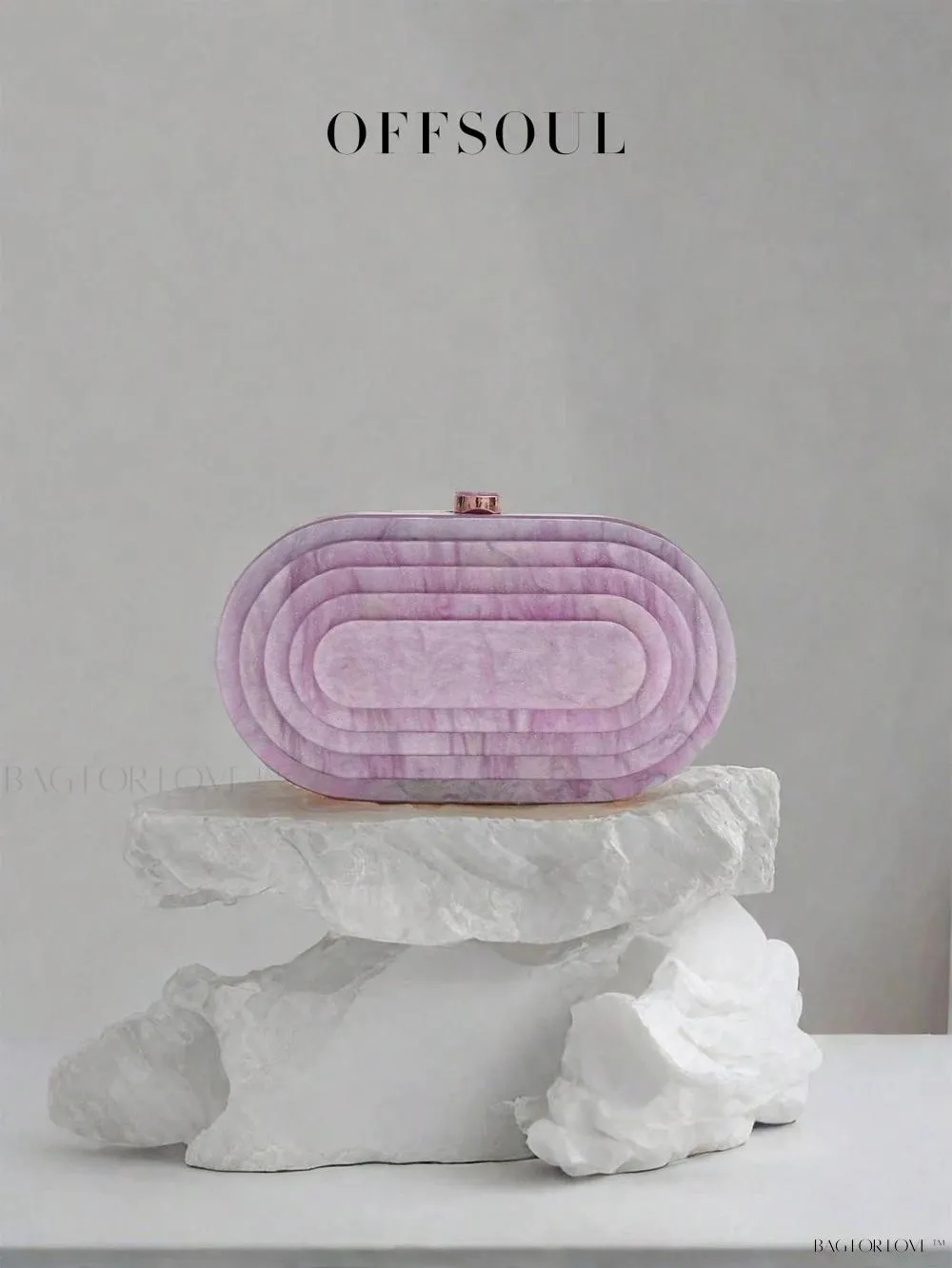 BagForLove - Marble Patterned Shoulder Bag for Sophisticated Ladies