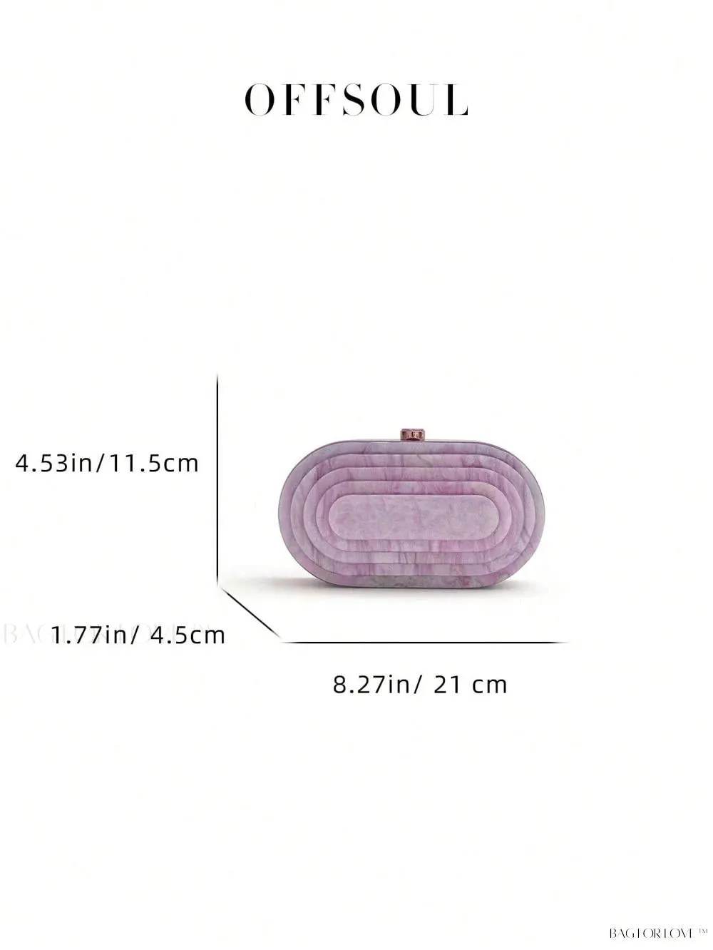 BagForLove - Marble Patterned Shoulder Bag for Sophisticated Ladies