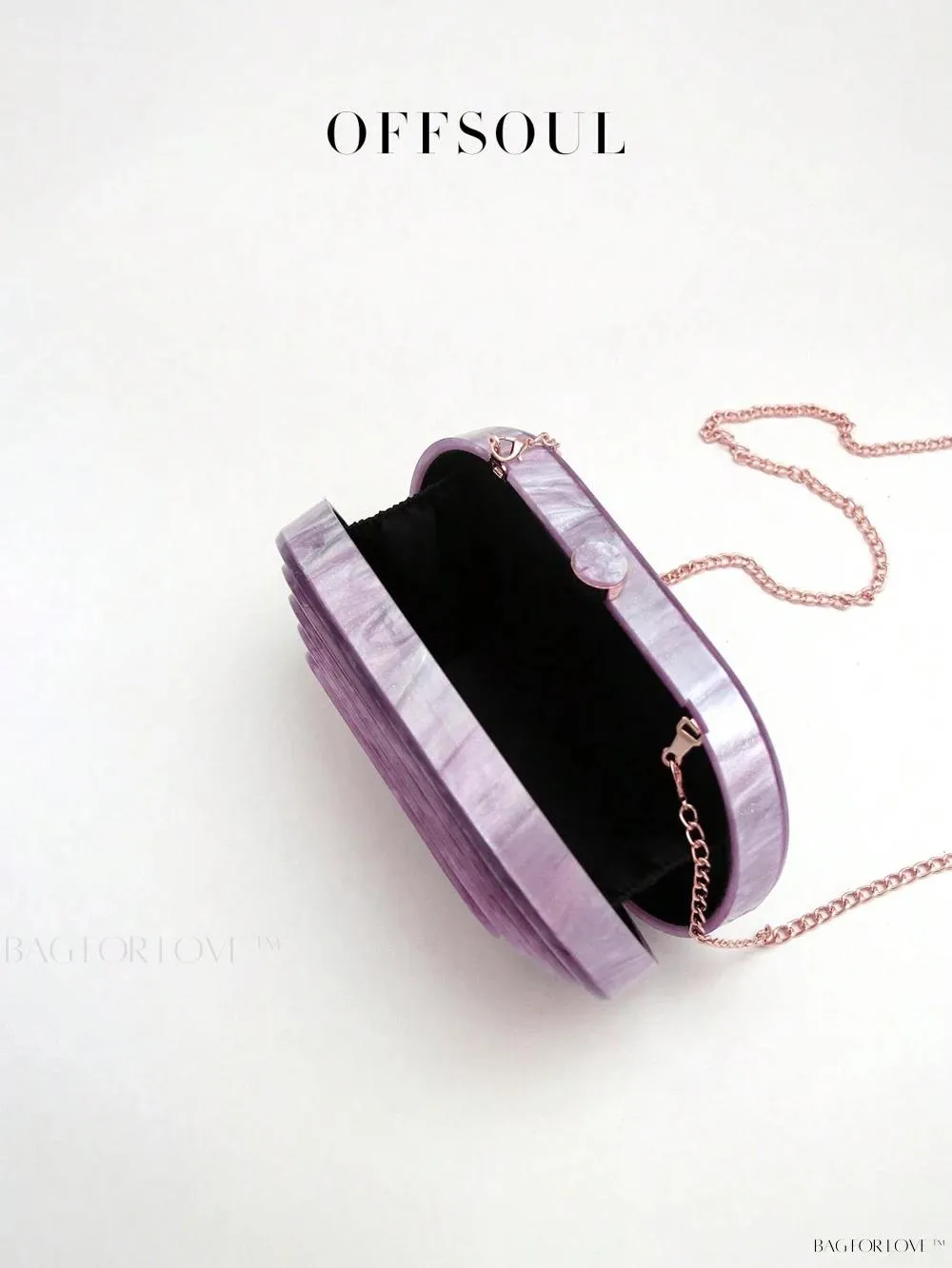 BagForLove - Marble Patterned Shoulder Bag for Sophisticated Ladies