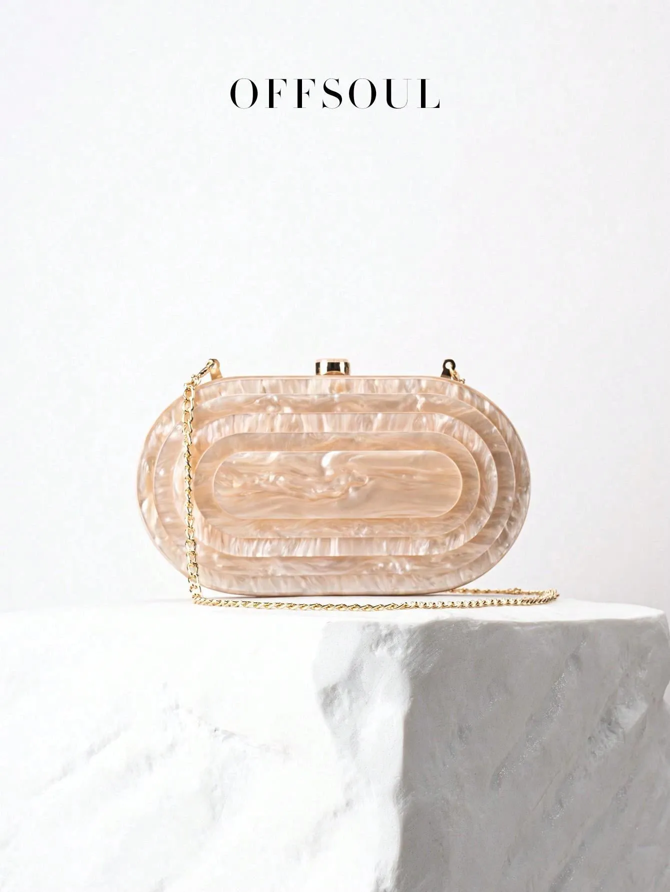 BagForLove - Marble Patterned Shoulder Bag for Sophisticated Ladies