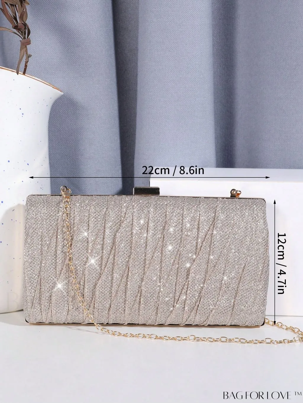 BagForLove - Prom Evening Bag Chain Strap - Glitter Decor Chain for Stylish Elegance
