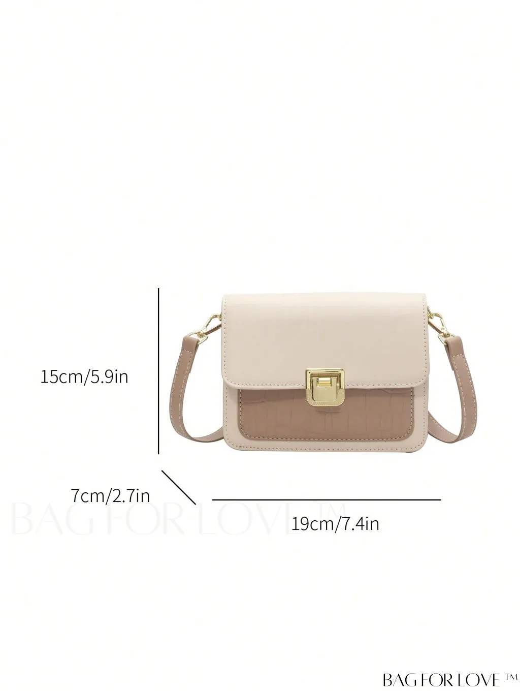 BagForLove - Stylish Mini Crocodile Embossed Crossbody Bag - A Versatile Fashion Accessory