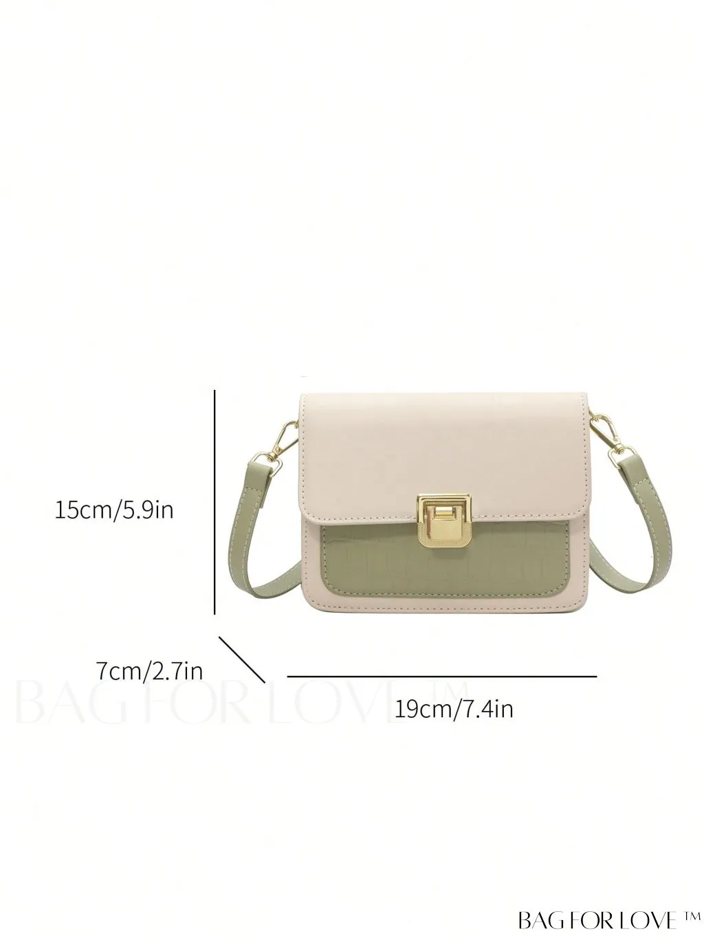 BagForLove - Stylish Mini Crocodile Embossed Crossbody Bag - A Versatile Fashion Accessory