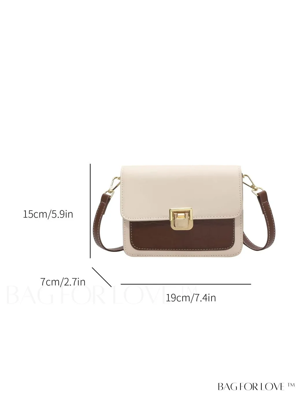 BagForLove - Stylish Mini Crocodile Embossed Crossbody Bag - A Versatile Fashion Accessory