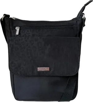 Baggallini Town Bagg (Black Cheetah Emboss)