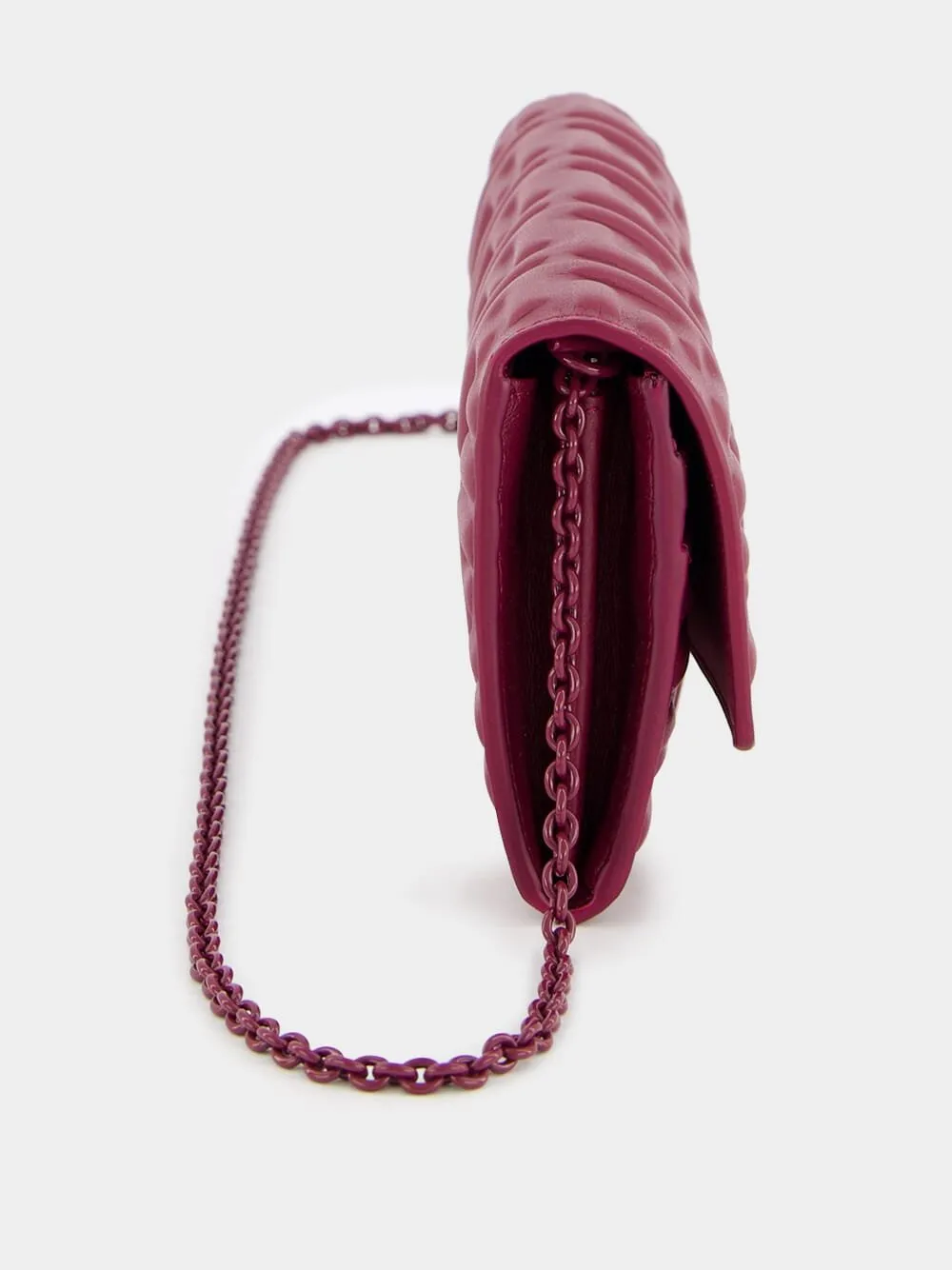 Baguette Continental Burgundy Leather Wallet