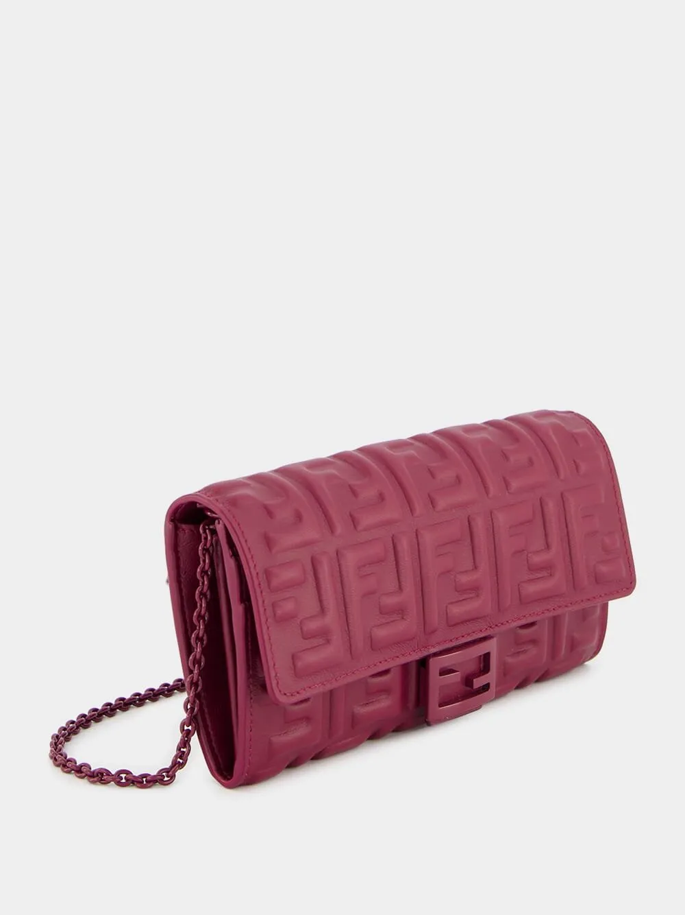 Baguette Continental Burgundy Leather Wallet