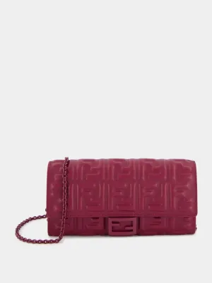 Baguette Continental Burgundy Leather Wallet