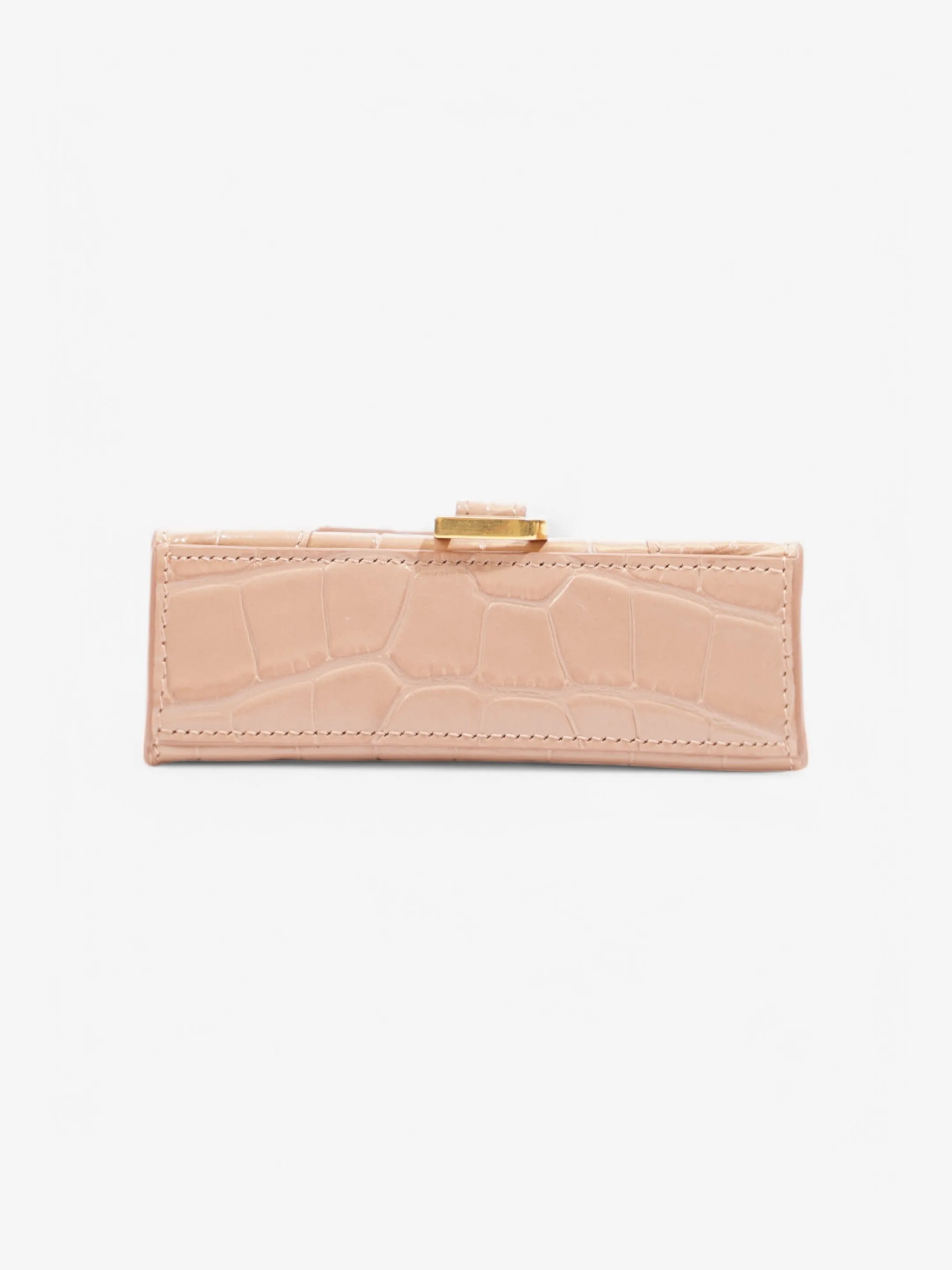 Balenciaga Hourglass Nude Embossed Leather XS