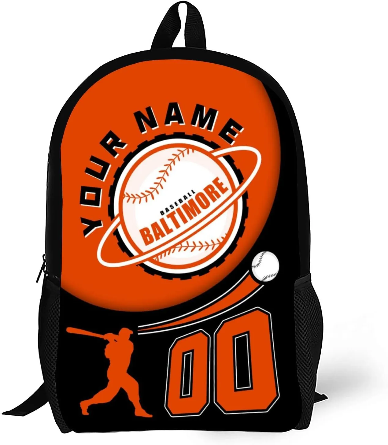 Baltimore Backpack Custom Laptop Bag Travel Bag Personalized Name Number Gifts for Men Women Boy