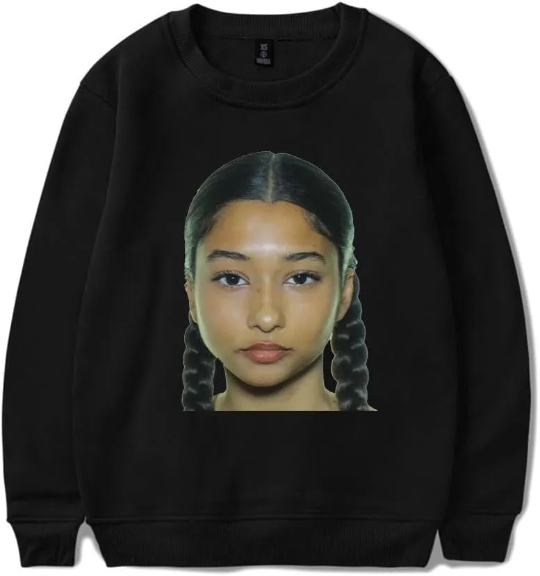 Bb trickz Merch FACE crew neck sweatshirt Popular Graphics Unisex Trendy Casual Streetwear