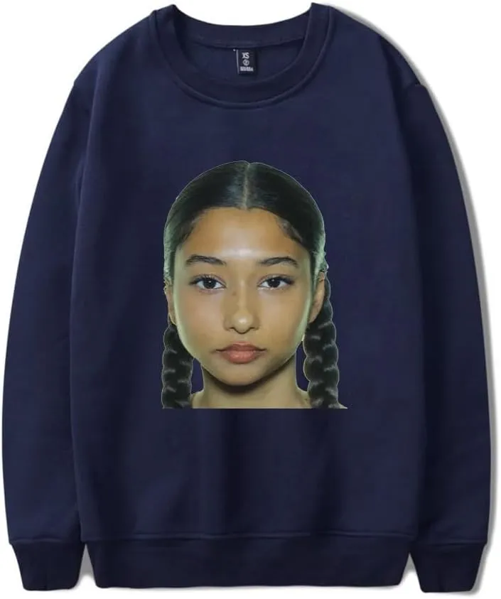 Bb trickz Merch FACE crew neck sweatshirt Popular Graphics Unisex Trendy Casual Streetwear