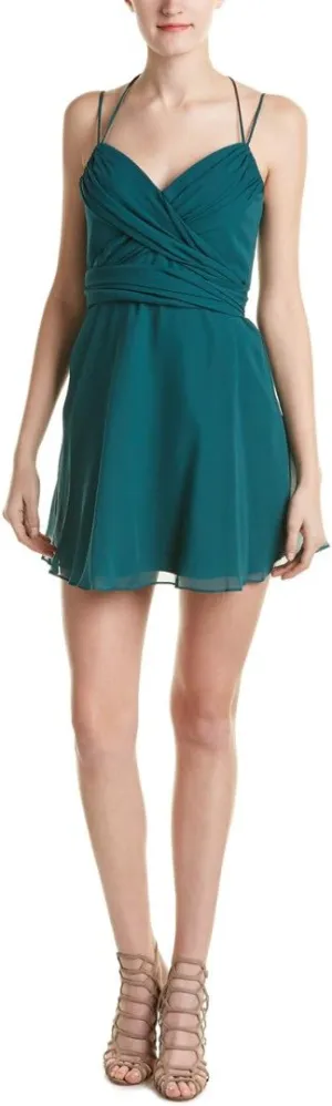 BCBGMax Azria Women's Shay Halter Front Evening Dress