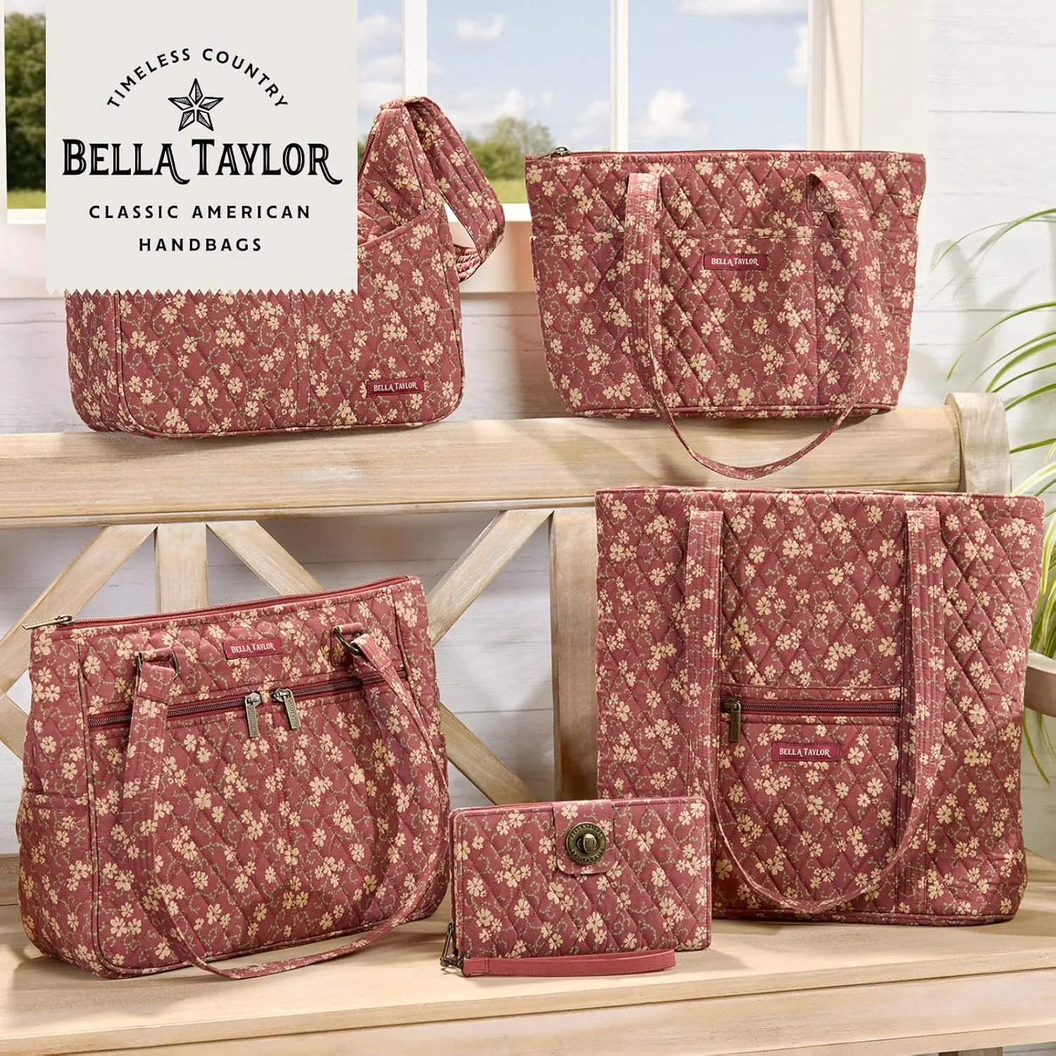 Bella Taylor Hipster Crossbody Purse for Women | Medium Size Shoulder Bag with Adjustable Strap