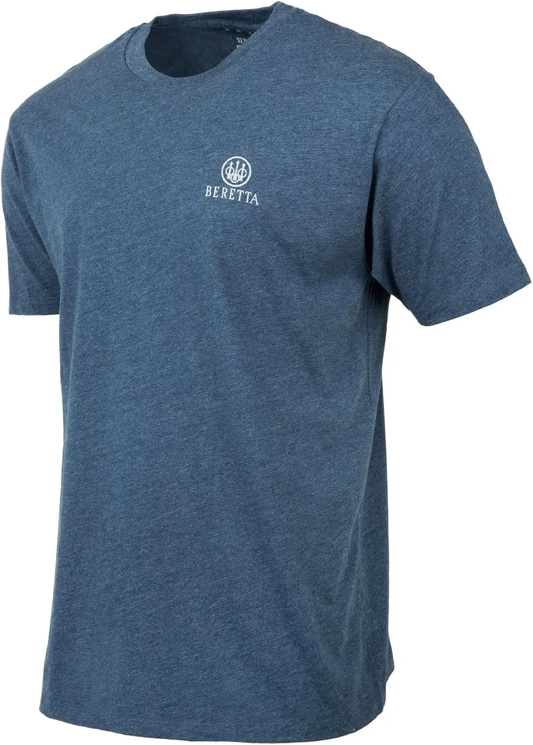 Beretta Men's Horizon SS Casual Durable Active Wear Ribbed Crew Neck Logo Print Double Needle Hems Short Sleeve T-Shirt