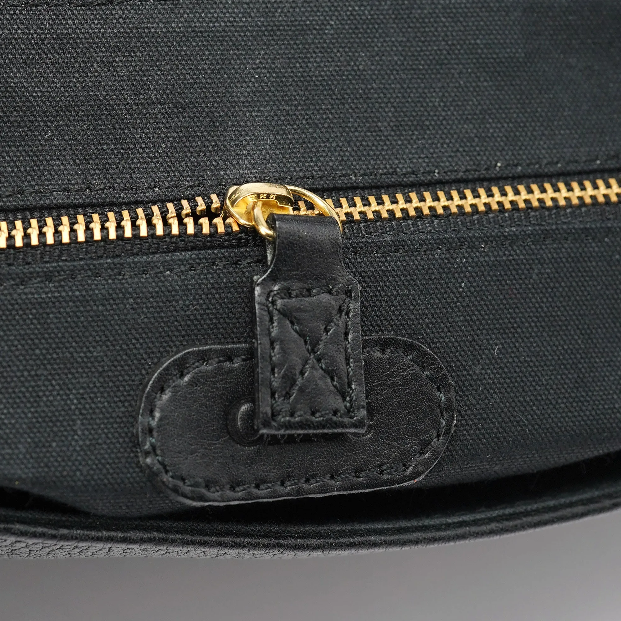 Black Leather C Crossbody Bag