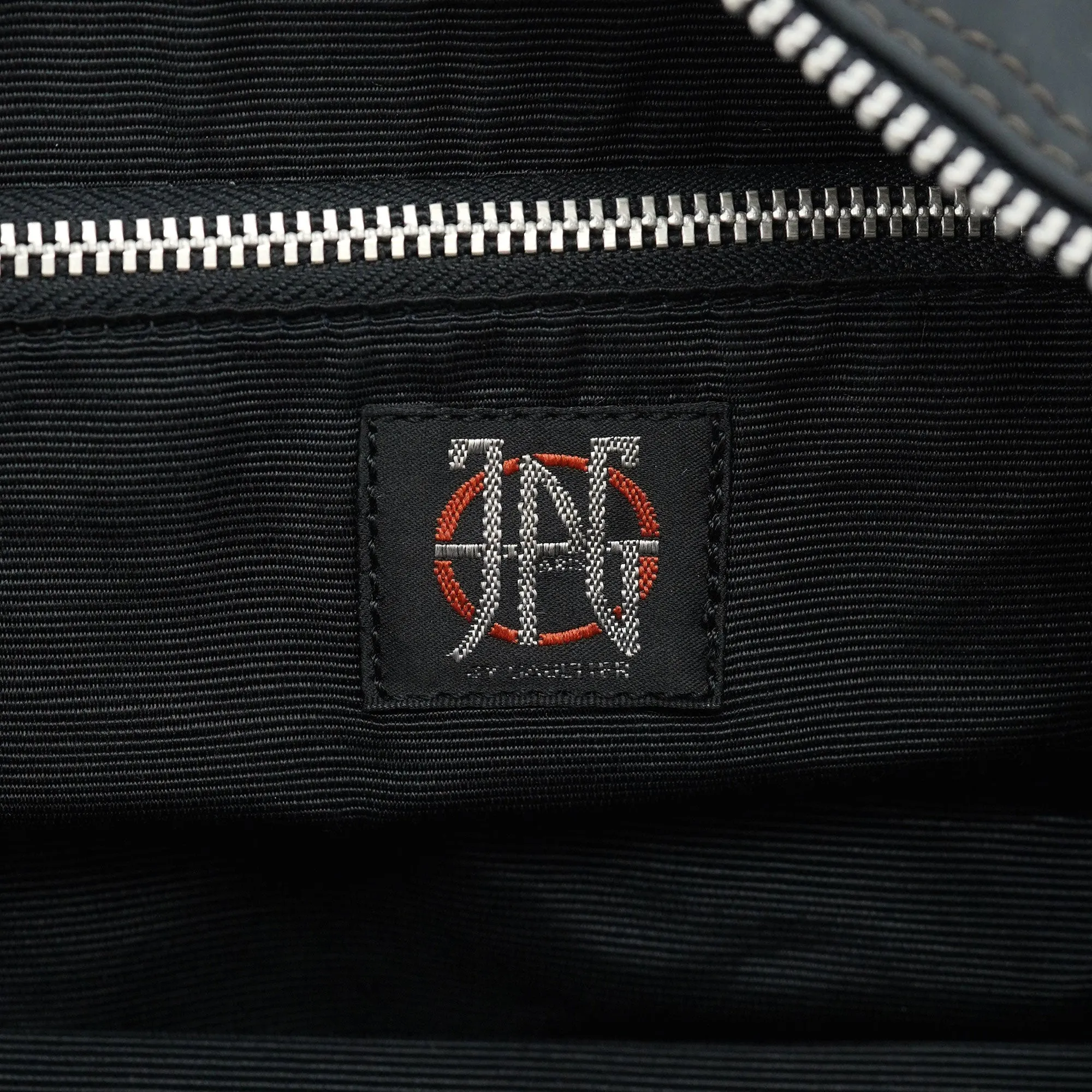 Black Nylon Pipe Frame Tote Bag