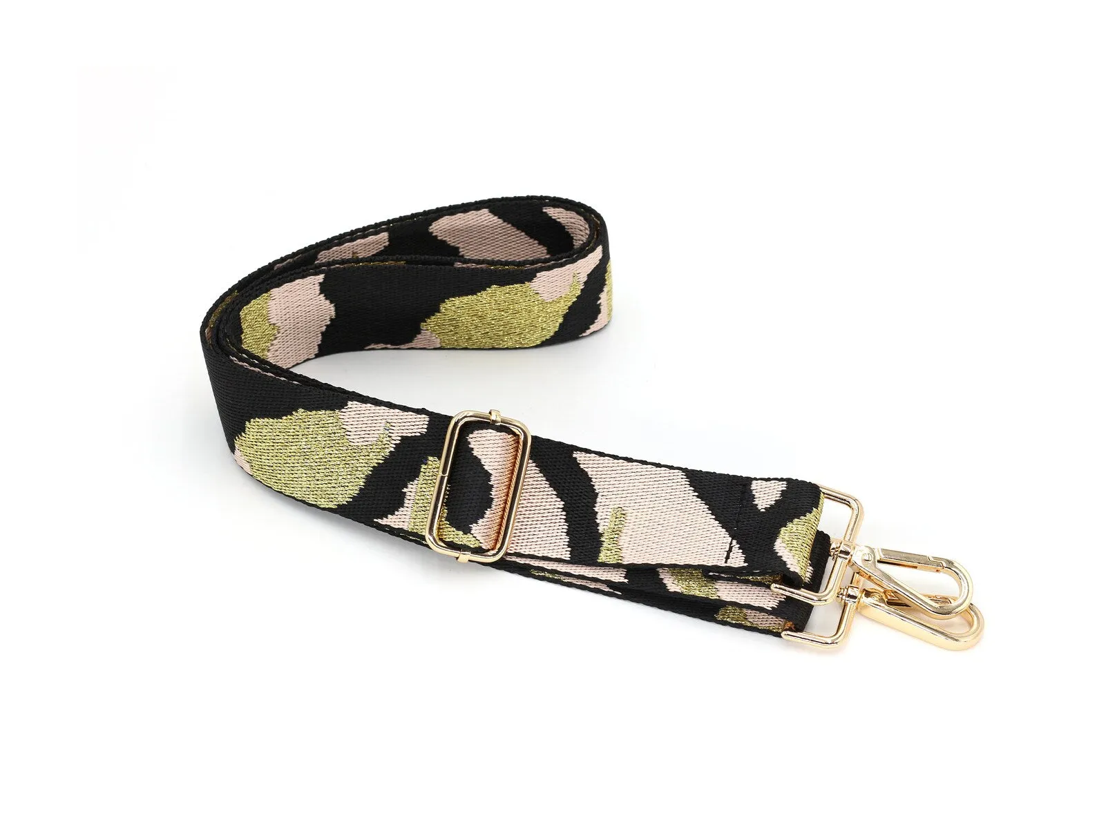 Blush Metallic Camo Bag Strap
