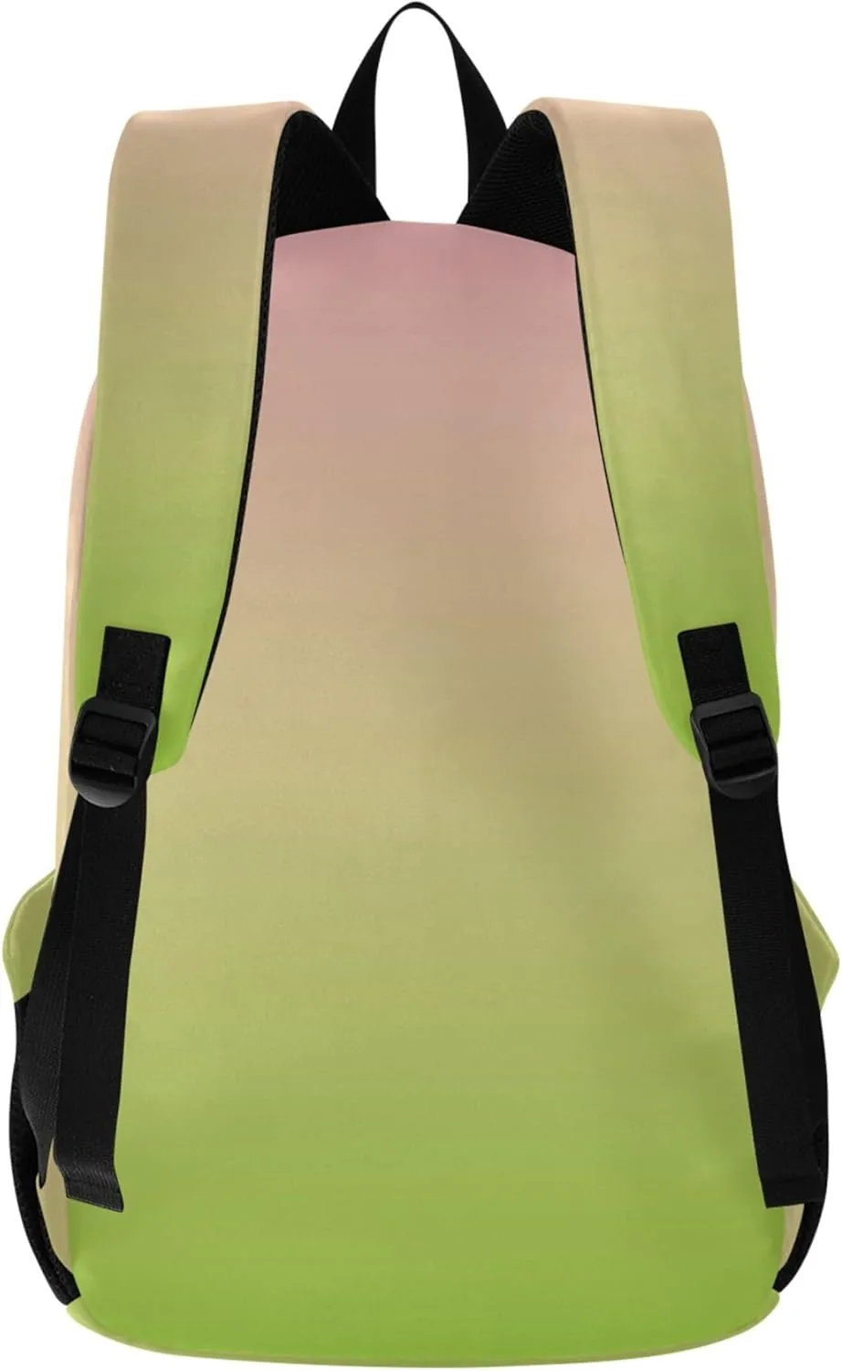 Blush Pink Green Gradient Casual Backpacks for Women Cute Casual Back to School Bookbag