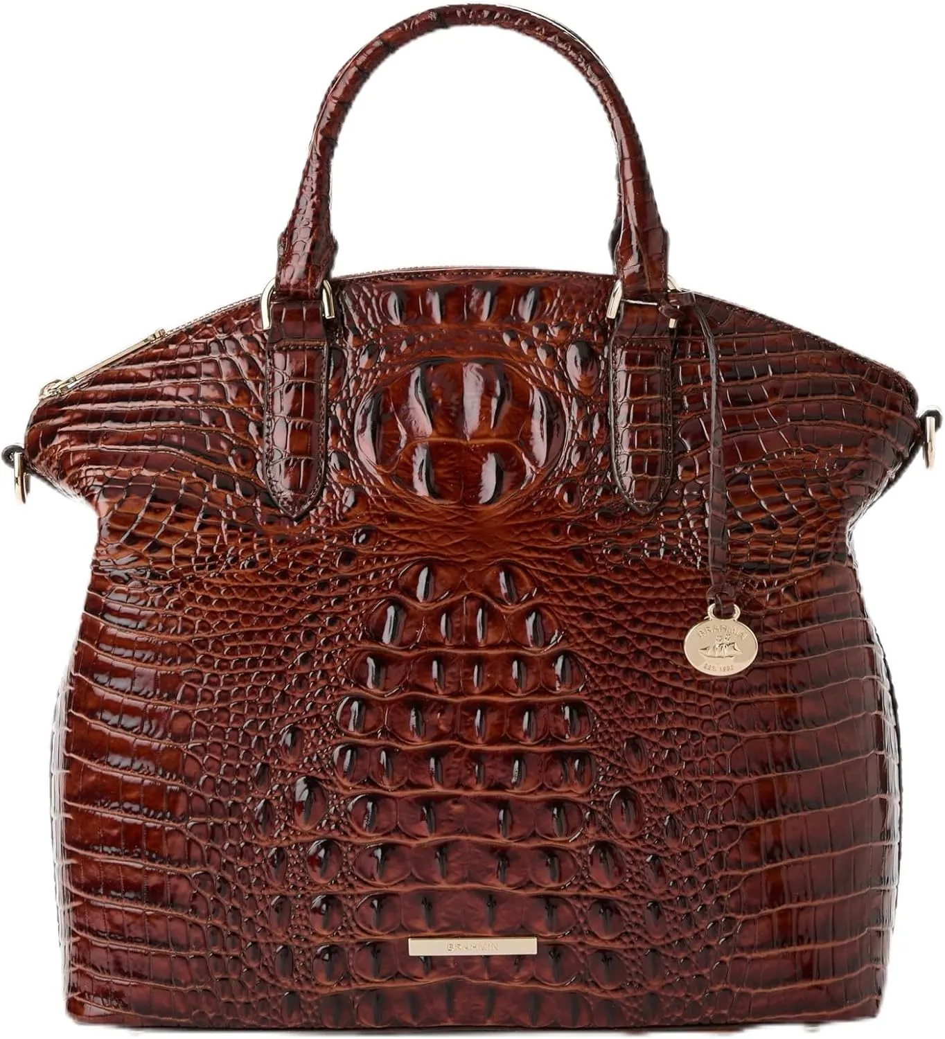 BRAHMIN Large Duxbury Satchel - Pecan Melbourne