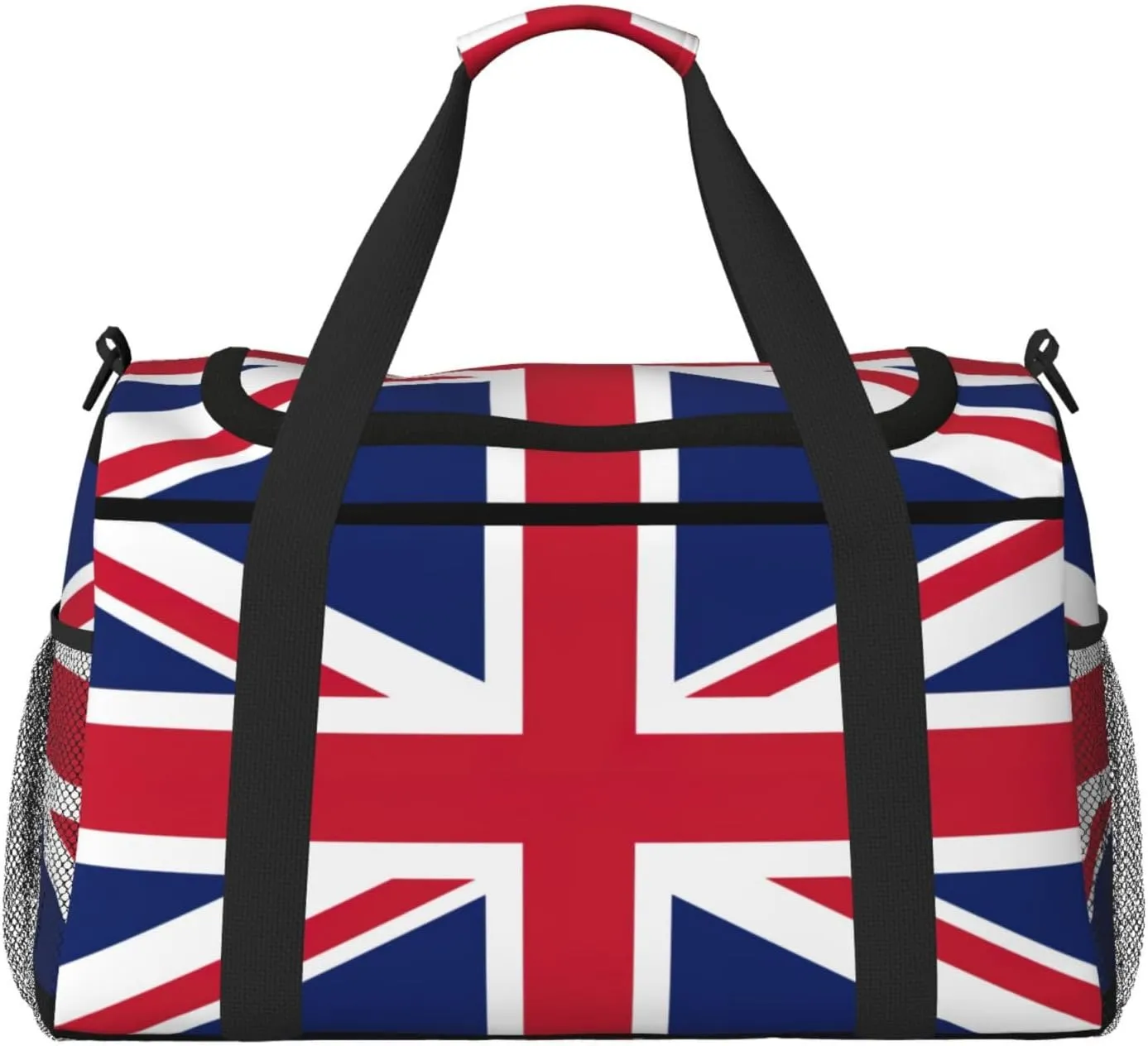 British flag print Overnight Bags for Women and Men Shoulder Bag Carry On Bag for Traveling Travel Essentials