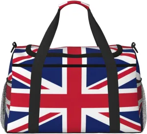 British flag print Overnight Bags for Women and Men Shoulder Bag Carry On Bag for Traveling Travel Essentials