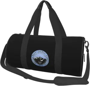 British Mount Everest Expedition 1953 Travel Luggage Duffel Bag Sports Rolling Foldable Duffel Bag, Black