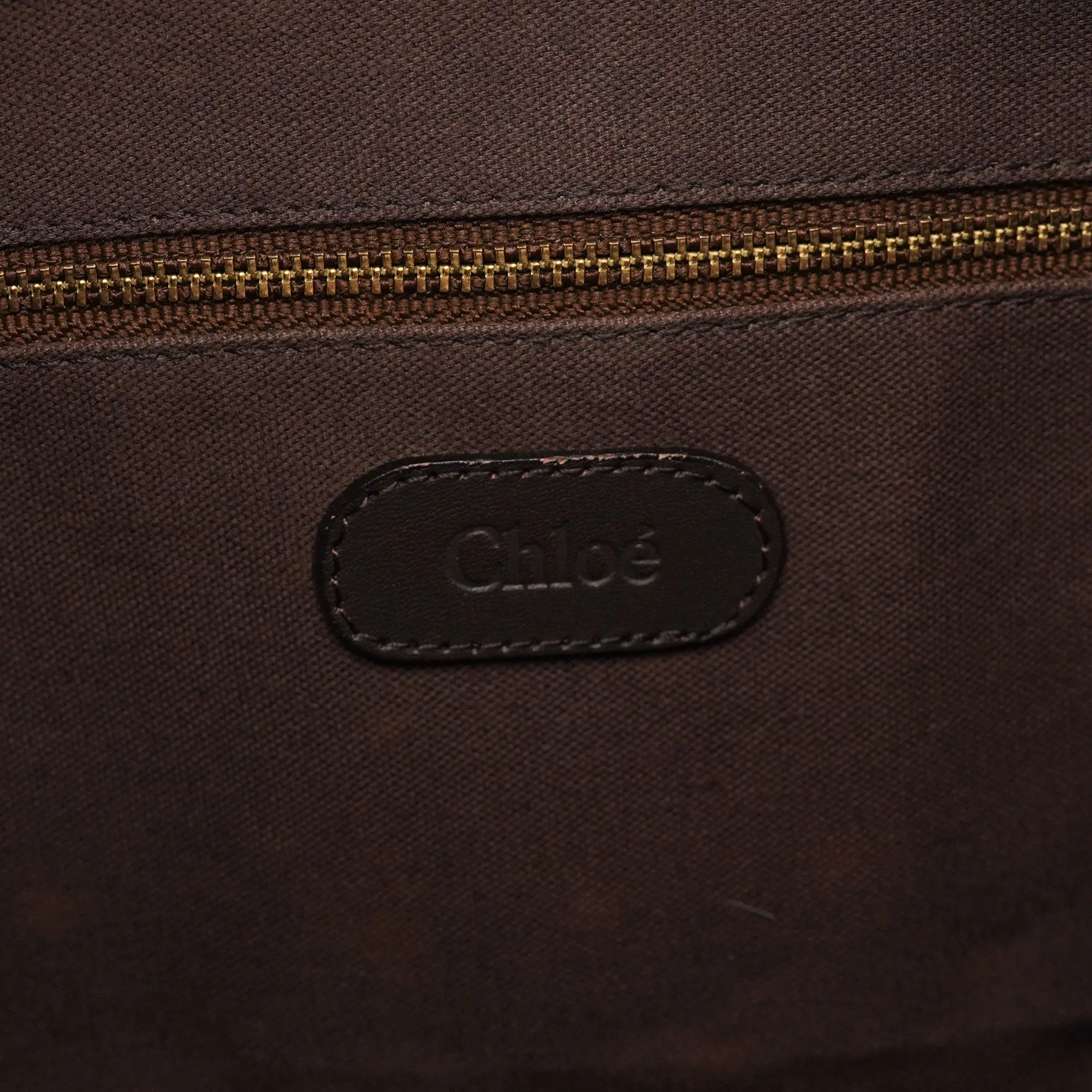 Brown Leather C Shoulder Bag