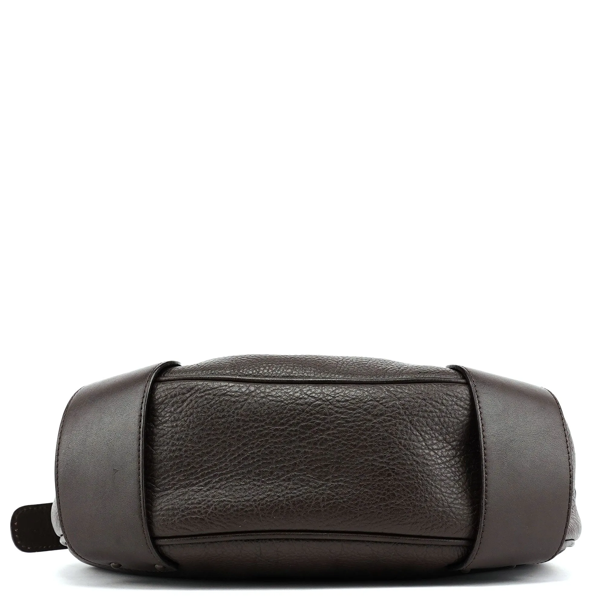 Brown Leather C Shoulder Bag