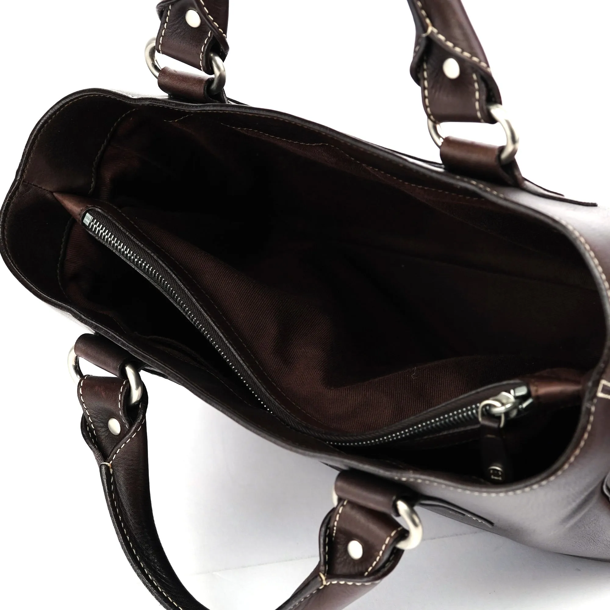 Brown Leather Tote Bag