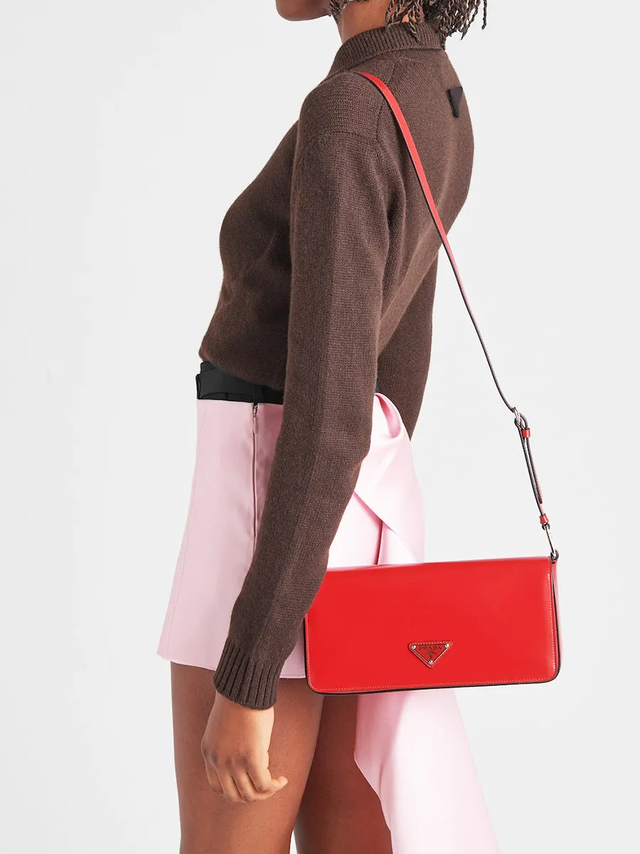 Brushed Leather Prada Femme Bag