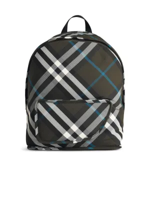 Burberry 'Shield' Green Polyamide Backpack