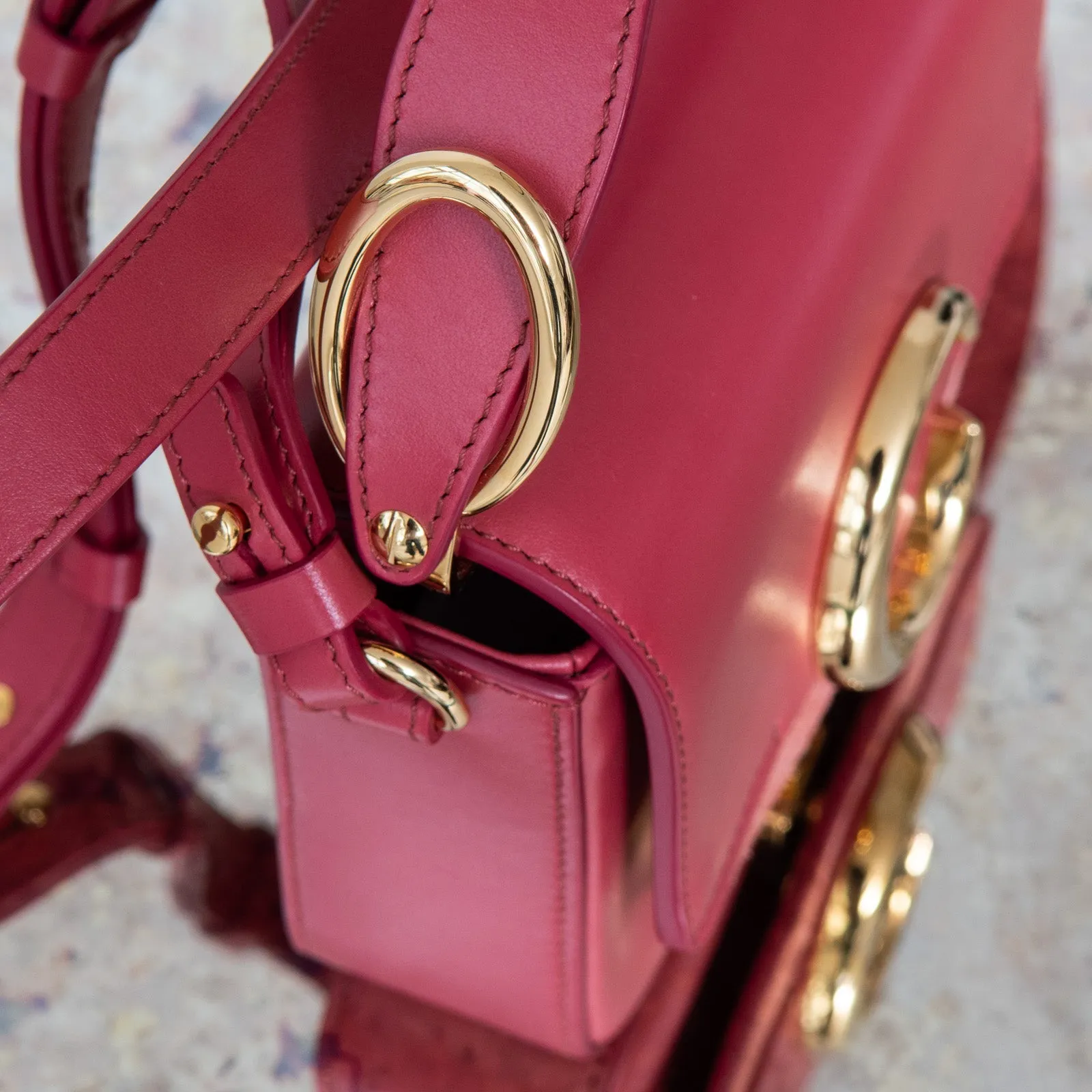 C Interactive Performance-optimized Mini Logo Chloe  Captive Scarlet Bag Pink Crossbody