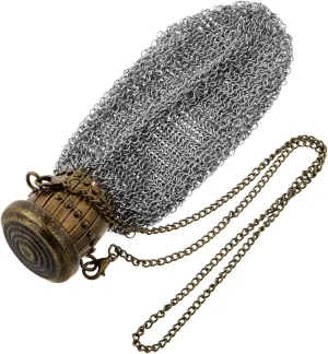 Cabilock Classic Coin Bag Twist Lid Mesh Purse Stainless Steel Mesh Change Holder for Collectors