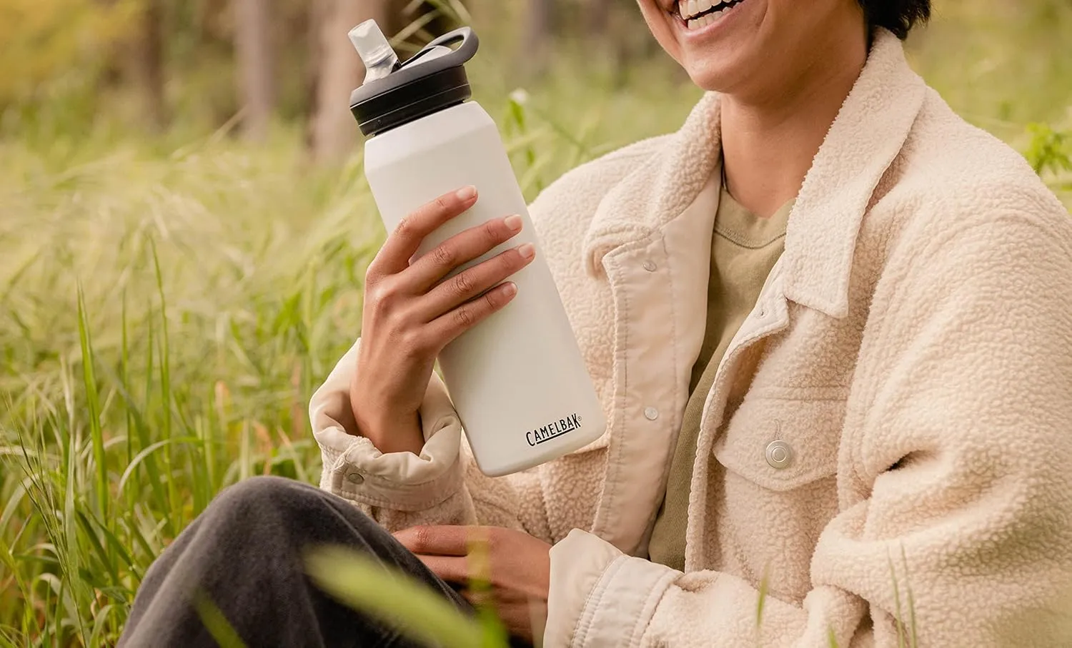 CamelBak eddy  Water Bottle with Straw 25oz - Insulated Stainless Steel, Lagoon