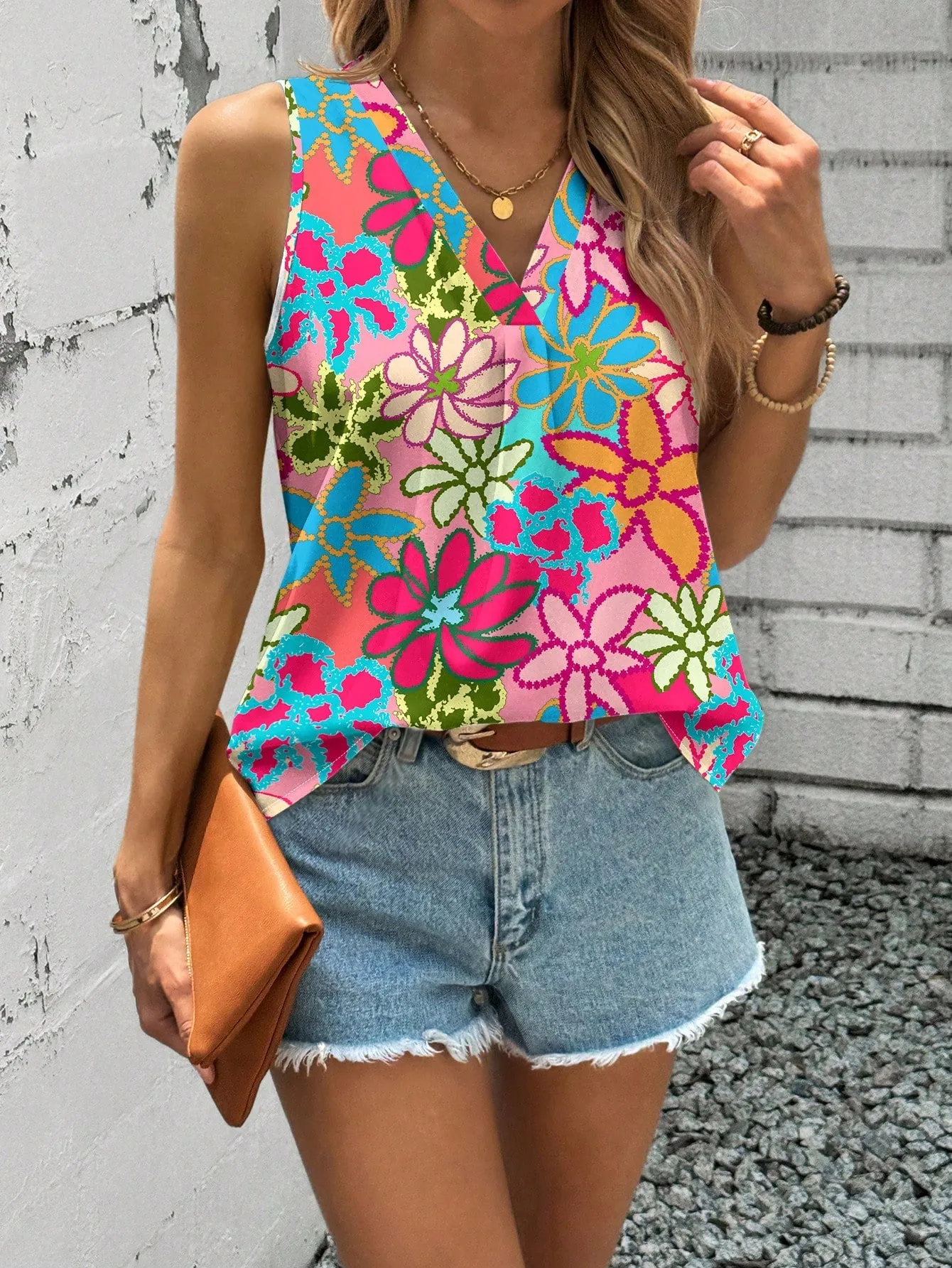 Camisa Floral Casual para Mujer - Cherry Vibes