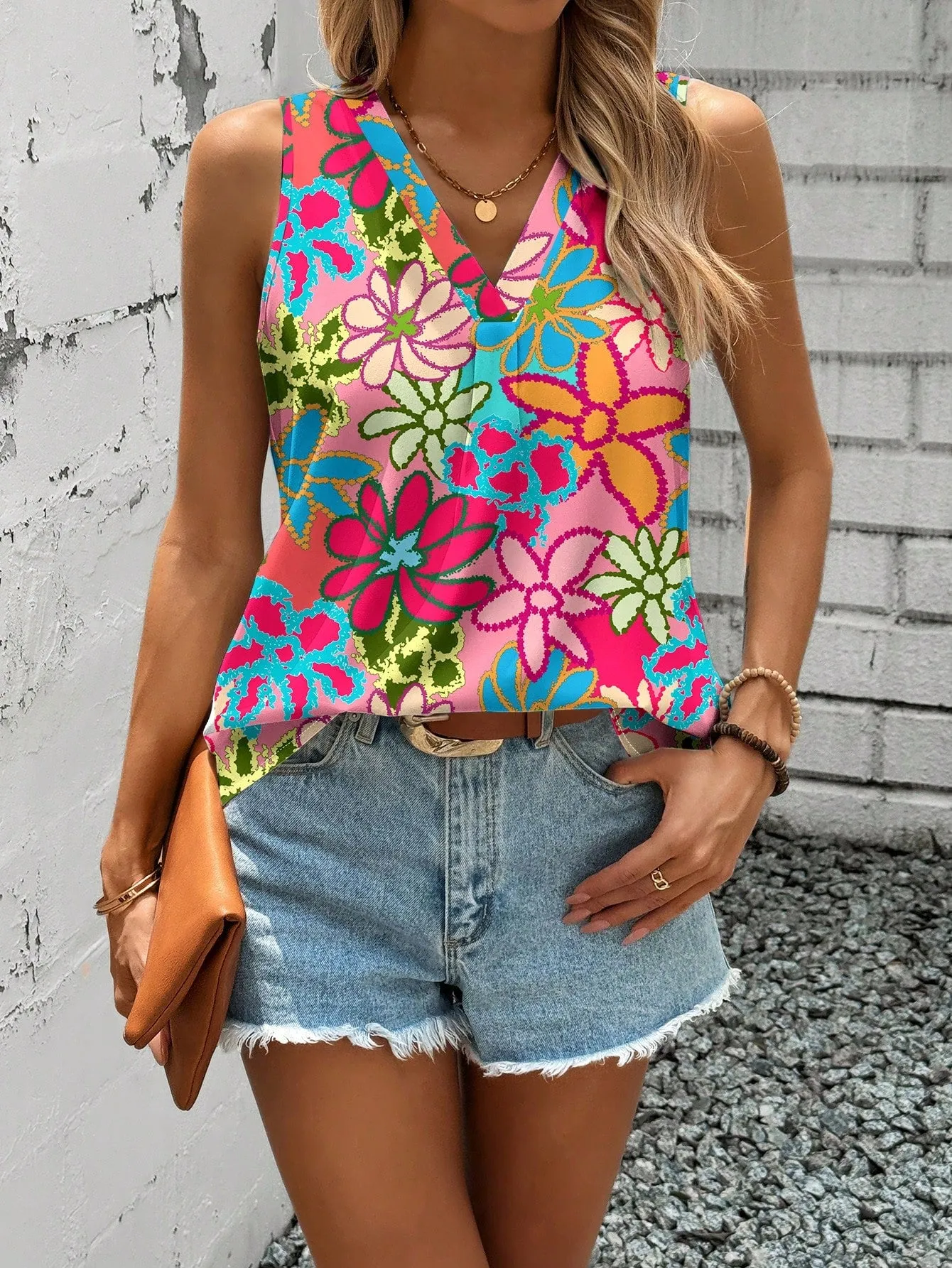 Camisa Floral Casual para Mujer - Cherry Vibes