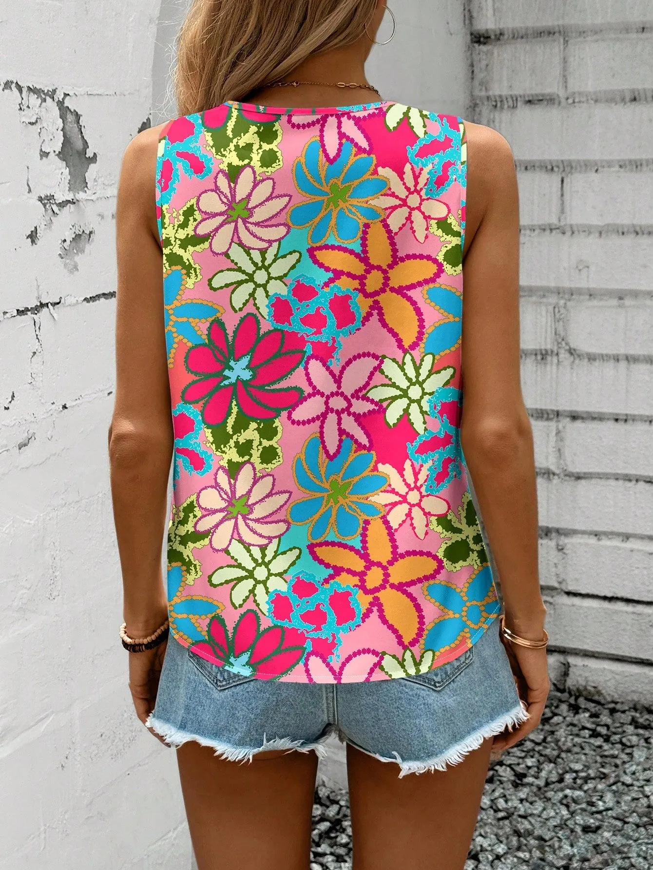 Camisa Floral Casual para Mujer - Cherry Vibes