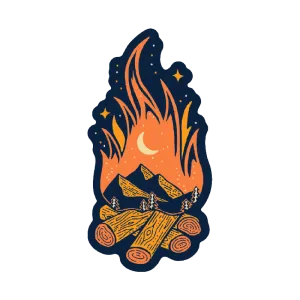 CAMPFIRE by Ketsol - 1.5 x 2"