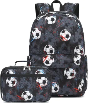 CAMTOP Backpack for Kids, Boys Girls Preschool Backpacks with Lunch Box Toddler Kindergarten School Bookbag Set
