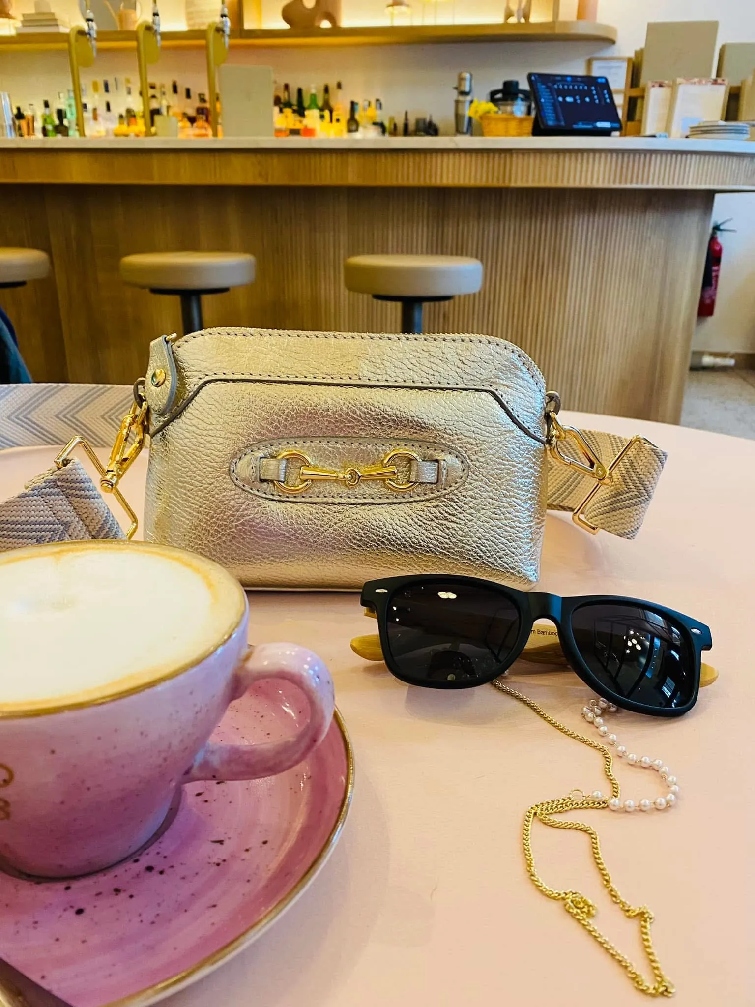 Capri 3-in-1 Leather Bag | Gold