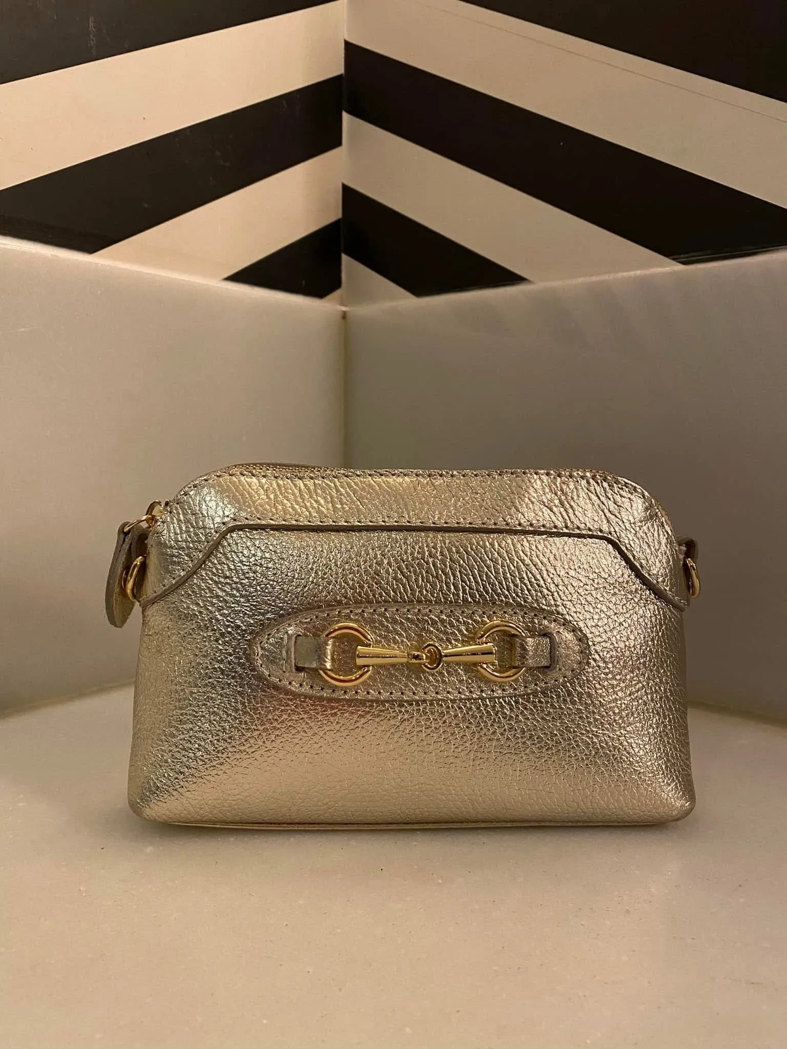 Capri 3-in-1 Leather Bag | Gold