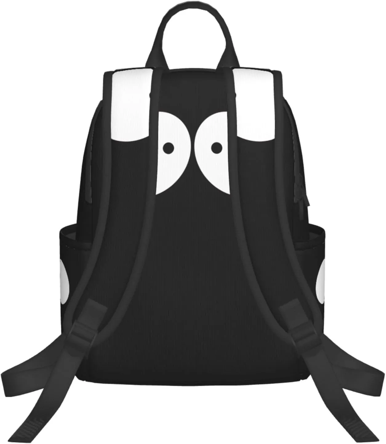 Cartoon Eyes To Eyes Casual Backpacks Large Capacity Laptop Backpack Sports Rucksack Travel Daypack Adjustable Shoulder Strap Work Bag for Outdoor Camping