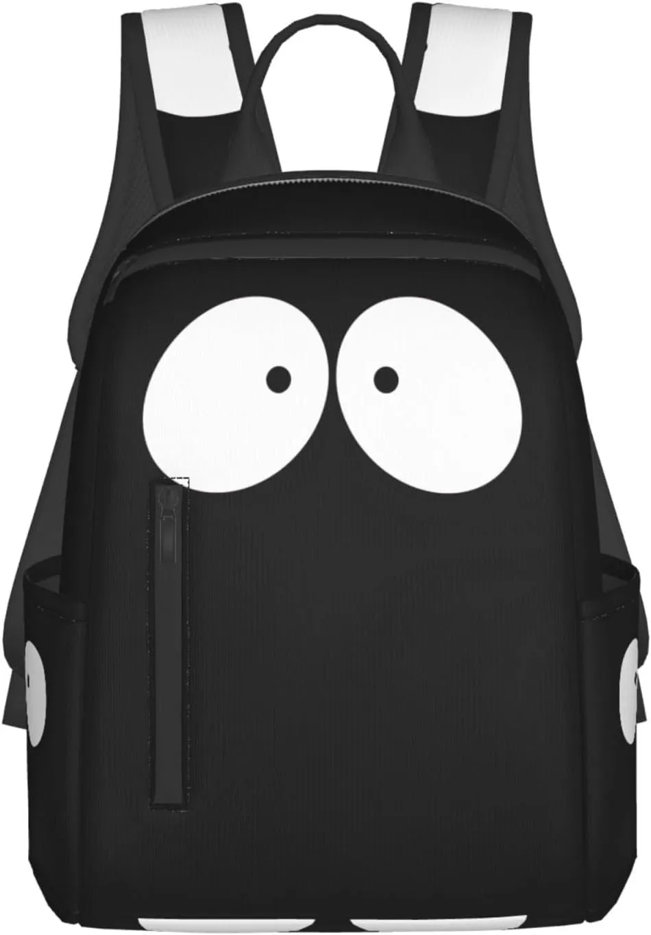 Cartoon Eyes To Eyes Casual Backpacks Large Capacity Laptop Backpack Sports Rucksack Travel Daypack Adjustable Shoulder Strap Work Bag for Outdoor Camping