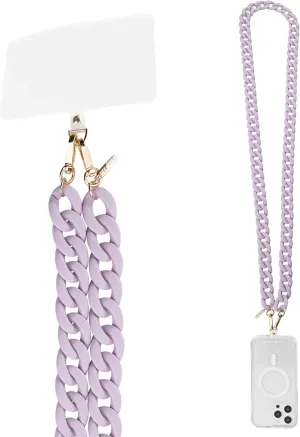 Case-Mate Crossbody Phone Lanyard / Chain [Works with All Phones] Hands-Free Strap - Cell Phone Charm - Neck Chain Holder for iPhone 16 Pro Max / 15 Pro Max / 14 / 13 / 12 / S25 Ultra - Lavender
