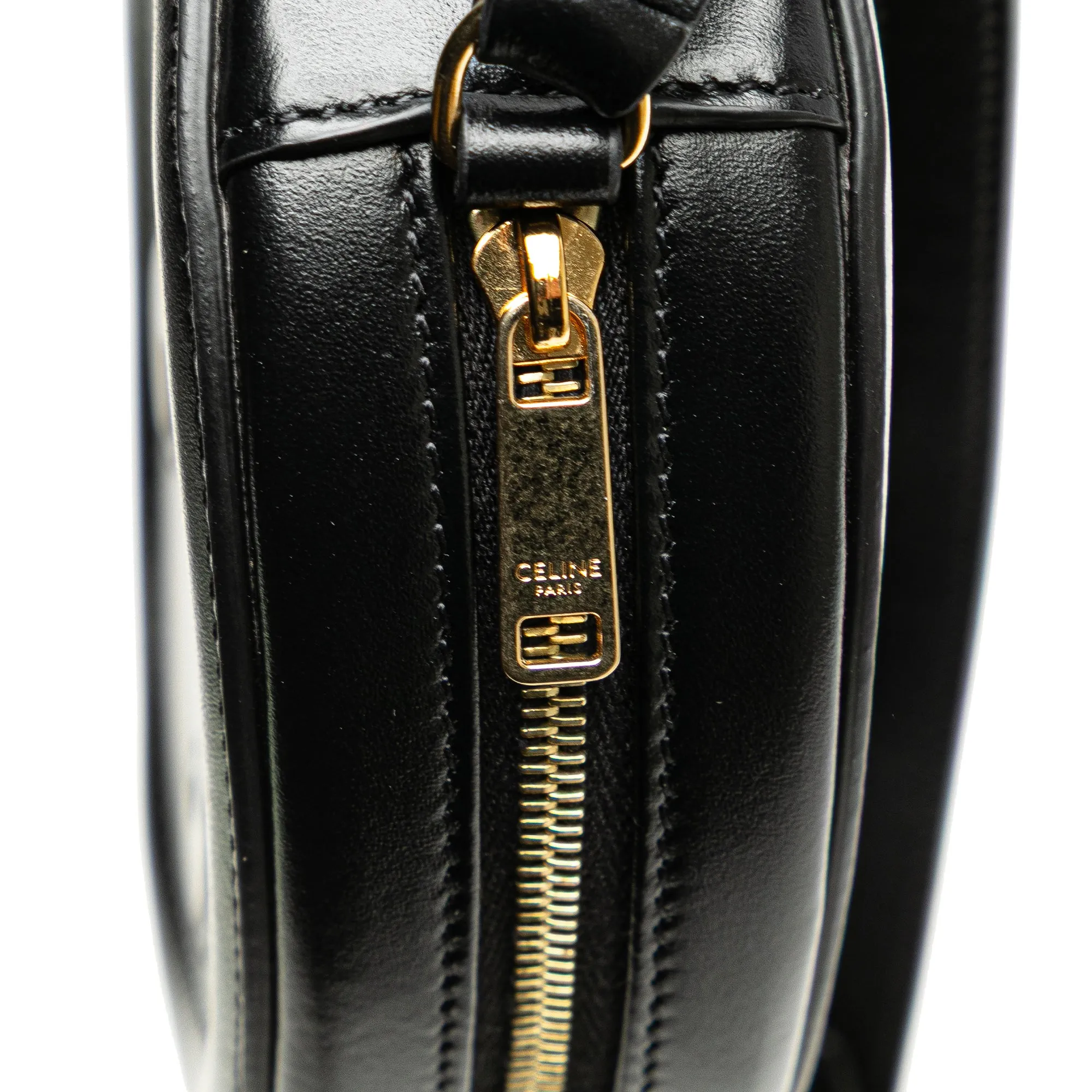 Celine Small Calfskin Cuir Triomphe Oval Crossbody